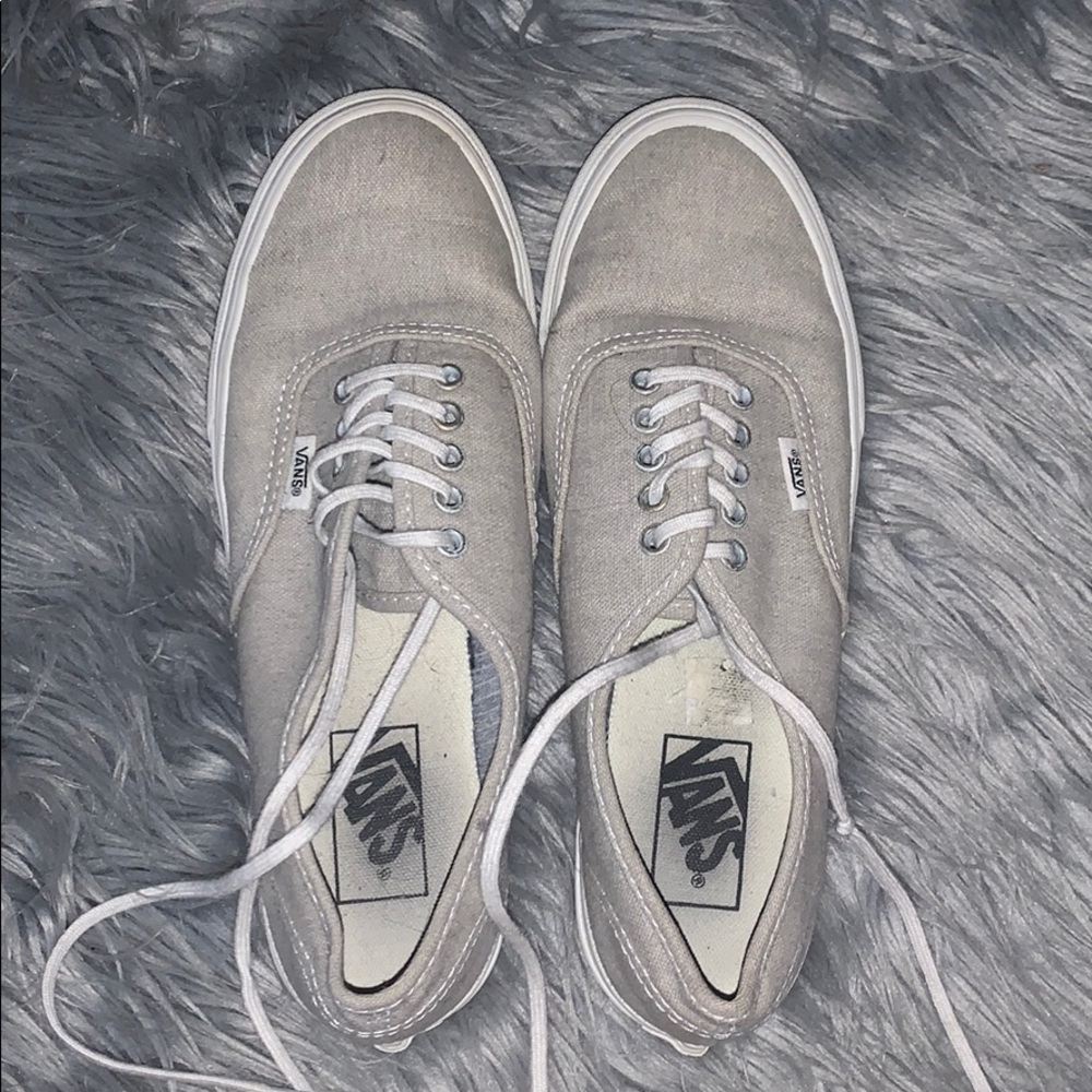 Vans Gray Thin Lace Shoe